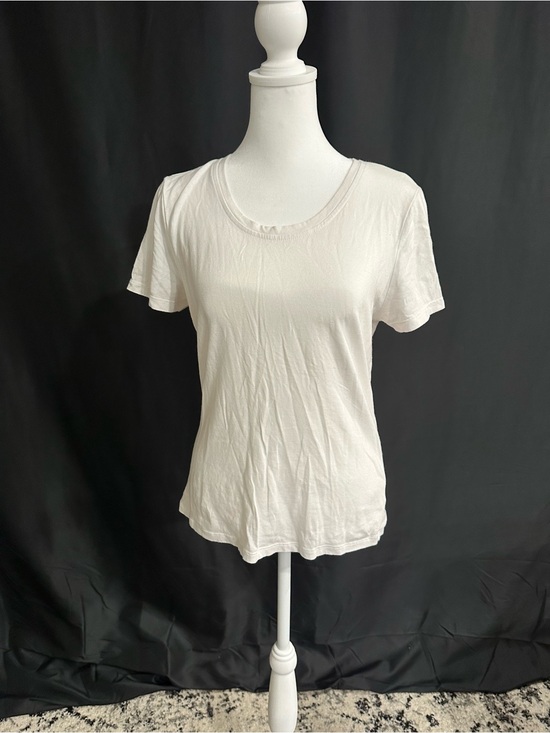 GNW Tops - GNW White Scoop Neck Short Sleeve Tee